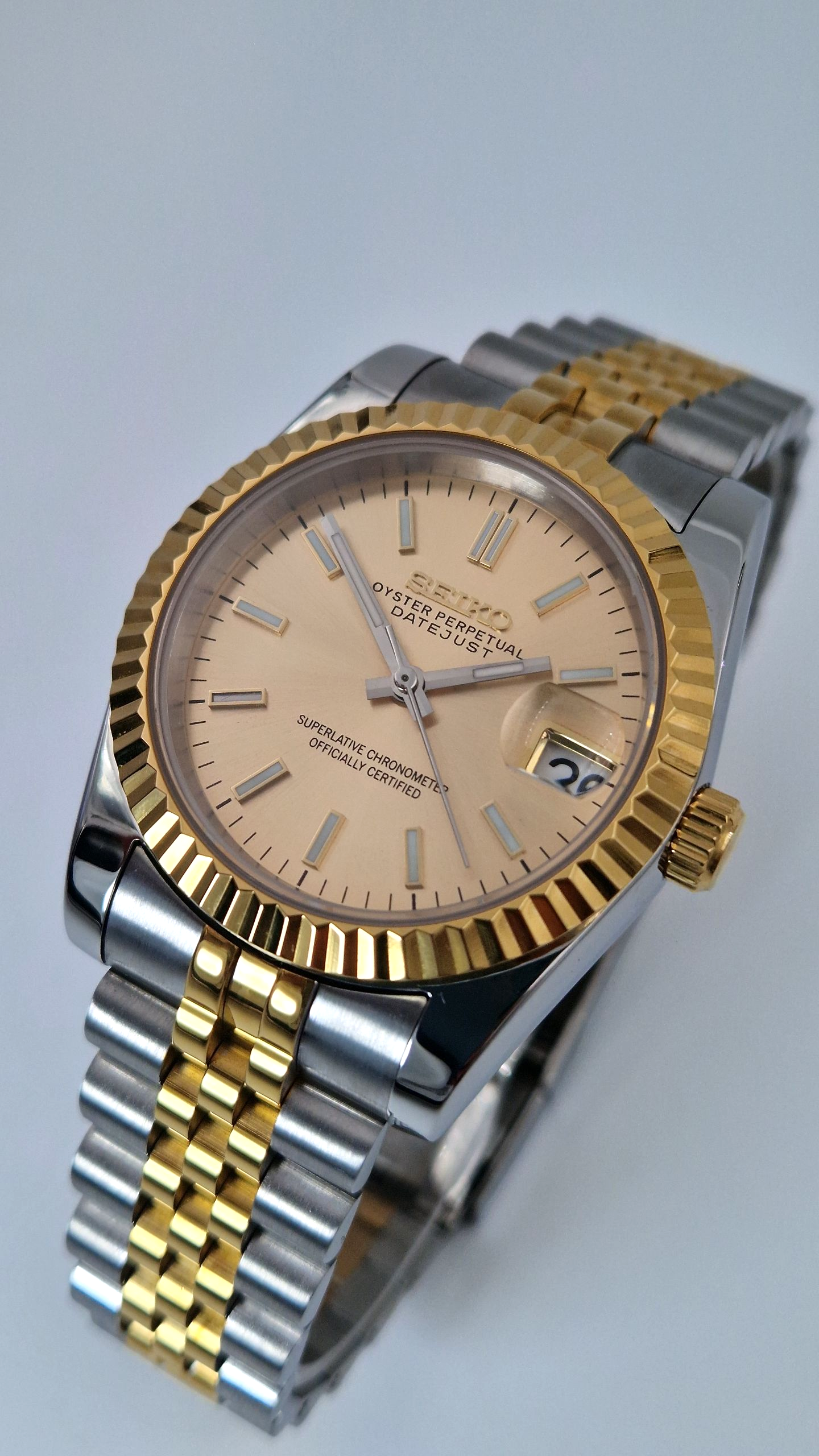 Champagne - Tvåton Datejust Mod