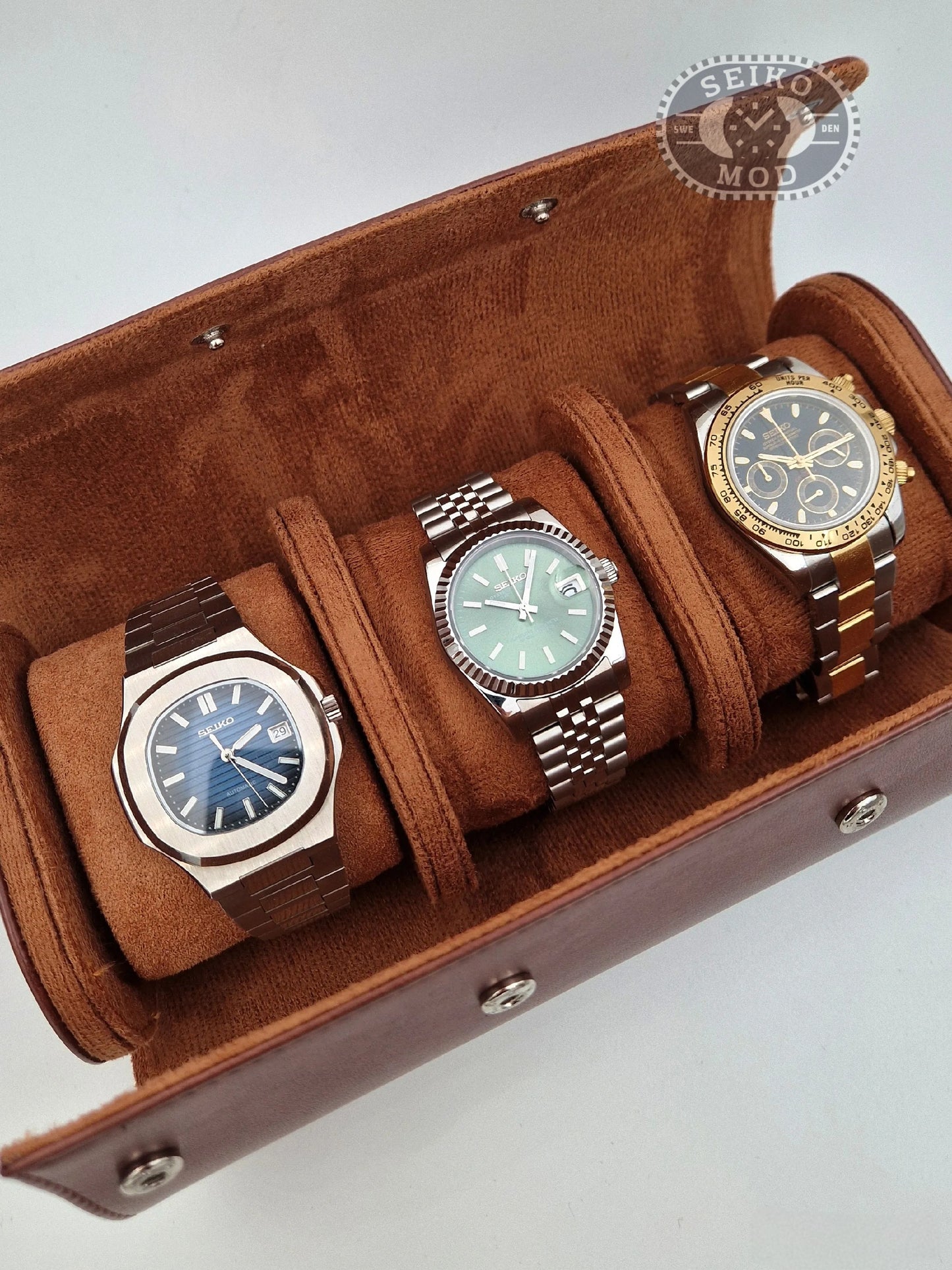 Nahkainen matkalaukku