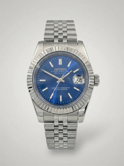 Blå Datejust mod, Dark blue Seikomod
