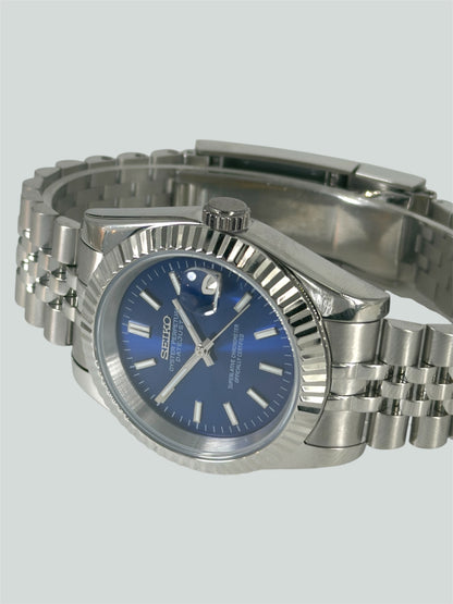 Blå Datejust mod, Dark blue Seikomod