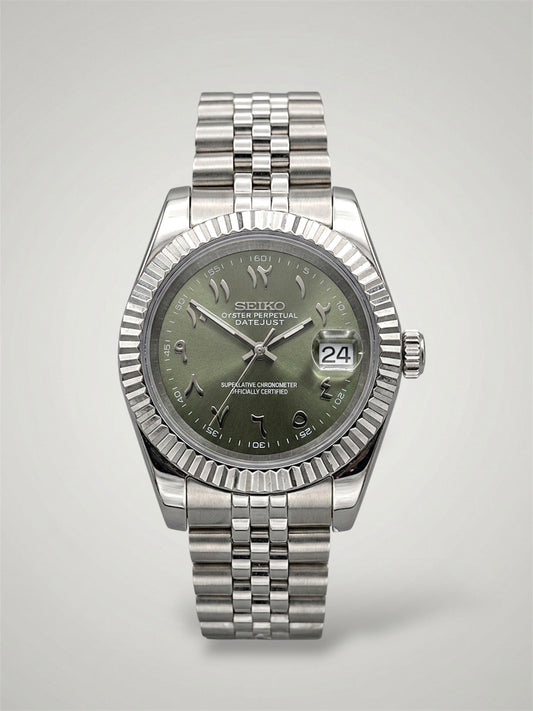 Oliivinvihreä arabia - Datejust Mod