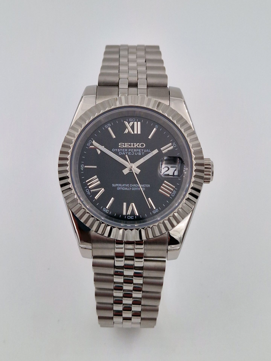 Svart Romersk - Datejust Mod