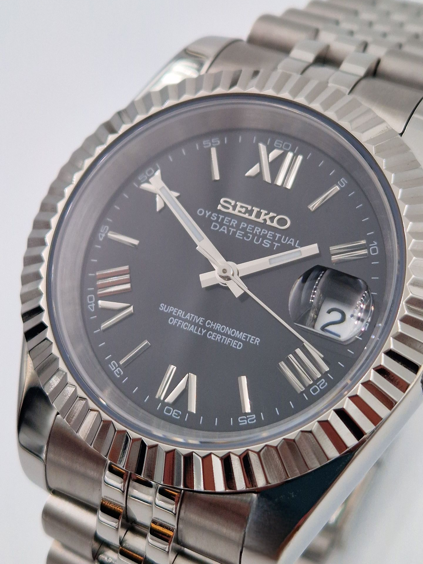 Svart Romersk - Datejust Mod
