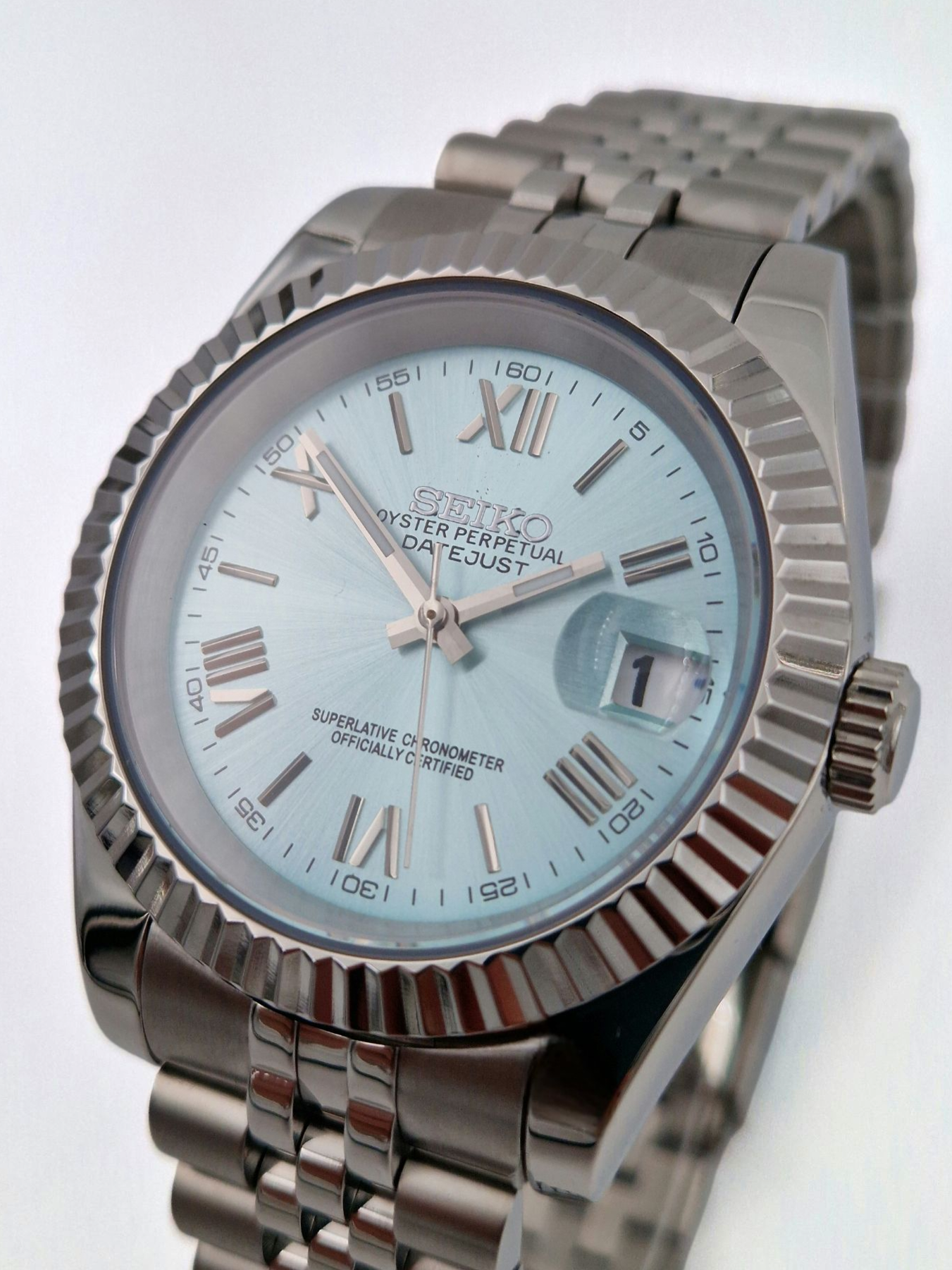 Ljusblå Romersk - Datejust Mod